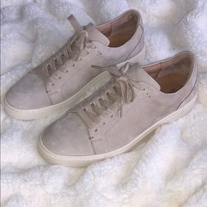 Frye taupe suede sneaker